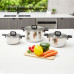 WH3P04SS Westinghouse 3 Piece Nesting Pot & Pan Set 